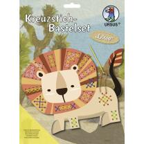 Ursus Kreuzstich-Bastelset Auswahl Löwe