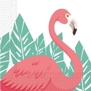 36-teiliges Party-Set Flamingo - Teller Becher Servietten für 8 Personen