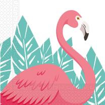 Flamingo  - 20 Servietten 33 x 33 cm