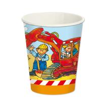 52-teiliges Party-Set - Baustelle - Teller Becher Servietten mit Bagger  für 16 Kinder