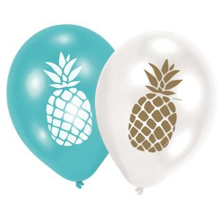 Ananas - Pineapple Vibes - Luftballons (Amscan), 6 Stück