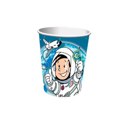 Astronaut Flo Party - Becher - Pappbecher, 8 Stück  0,25 l