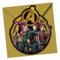 48-teiliges Party-Set Avengers Infinity War - Teller Becher Servietten Einladungen Partytüten  für 6 - 8 Kinder