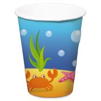52-teiliges Party-Set Meerjungfrau (Folat) - Teller Becher Servietten  für 16 Kinder