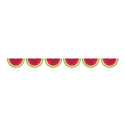 Fächergirlande Melone ca. 1,80 m lang