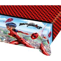 45-teiliges Party-Set Miraculous Ladybug - Teller Becher Servietten Tischdecke Trinkhalme für 8 Kinder