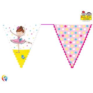 Rachel Ellen Kleine Ballerina - Papier-Girlande 3,6 m (16 Wimpel)