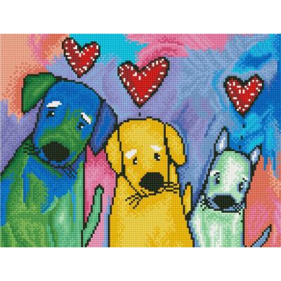 Diamond Dotz - Serie DD7 - Hunde Three Amigos