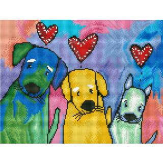 Diamond Dotz - Serie DD7 - Hunde Three Amigos