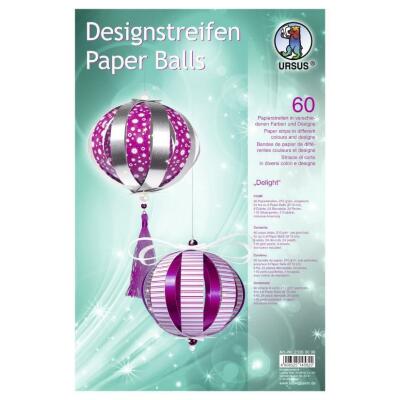 Ursus Designstreifen Paper Balls - Kugeln aus Papierstreifen - Delight