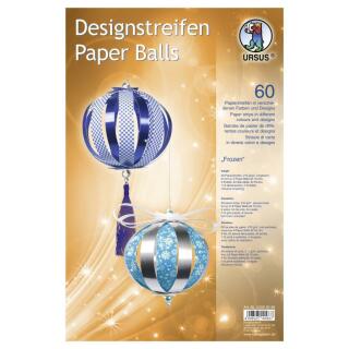 Ursus Designstreifen Paper Balls - Kugeln aus Papierstreifen - Frozen