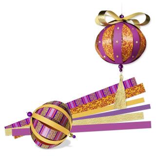 Ursus Designstreifen Paper Balls - Kugeln aus Papierstreifen - Magic Christmas