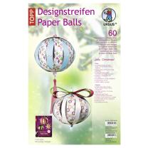 Ursus Designstreifen Paper Balls - Kugeln aus Papierstreifen - Jolly Christmas