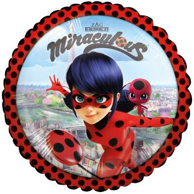 Miraculous Ladybug - Folienballon rund 43 cm