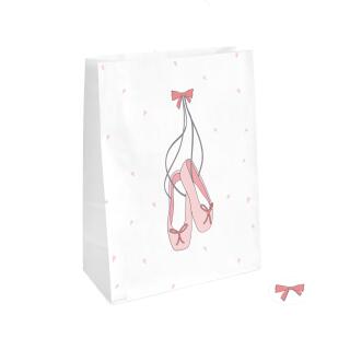 Ballerina - little dancer - 4 Partytüten aus Papier ca. 21 x 15 x 4,5  cm
