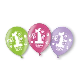 Sweet Birthday Girl - 1. Geburtstag  - 6  Luftballons