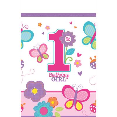 Sweet Birthday Girl - 1. Geburtstag  - Tischdecke 137 x 259 cm