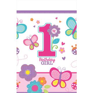 Sweet Birthday Girl - 1. Geburtstag  - Tischdecke 137 x 259 cm