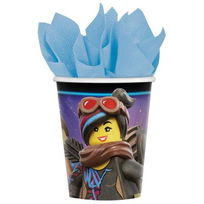 Lego Movie - 8 Becher - Pappbecher 0,25 l