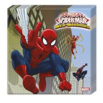 Spiderman Web Warriors - Servietten 33 x 33 cm, 20...