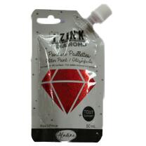 IZINK DIAMOND Glitzerfarbe 80 ml - Auswahl 28 rot - rouge