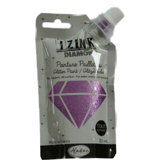 IZINK DIAMOND Glitzerfarbe 80 ml - Auswahl 35 flieder - rose