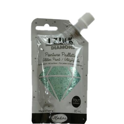 IZINK DIAMOND Glitzerfarbe 80 ml - Auswahl 60 grün - pastel green