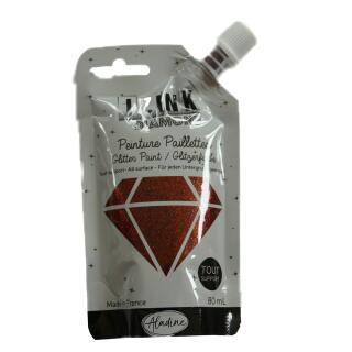 IZINK DIAMOND Glitzerfarbe 80 ml - Auswahl 79 braun - marron