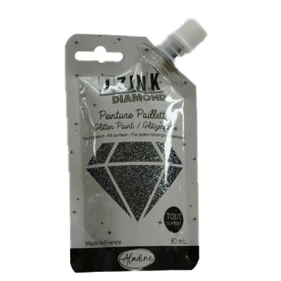 IZINK DIAMOND Glitzerfarbe 80 ml - Auswahl 89 schwarz - noir