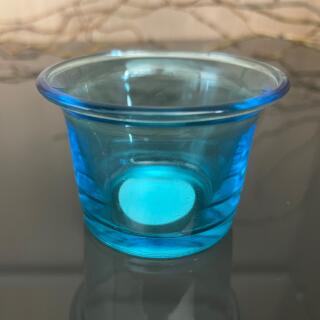 Teelichtglas türkis