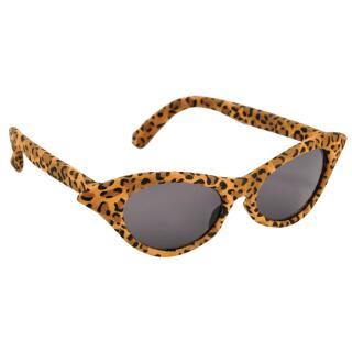 Spaßbrille Partybrille Vintage Gepard, getönt
