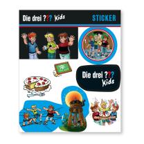 8-teiliges Aufkleber-Set - Sticker - Drei Fragezeichen...