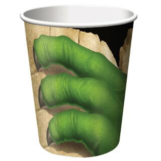41-teiliges Party-Set Dinosaurier - Dino - Alarm - Teller Becher Servietten klein Tischdecke Trinkhalme für 8 Kinder