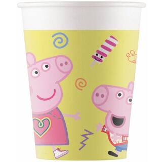 44-teiliges Party-Set Peppa Wutz - Pig - Teller Becher Servietten Trinkhalme für 8 Kinder