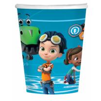64-teiliges Party-Set Rusty Rivets - Teller Becher Servietten Trinkhalme für 16 Kinder