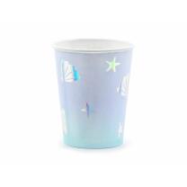 38-teiliges Party-Set - Narwal - Einhorn der Meere - Teller Becher Servietten Trinkhalme für 6 Kinder