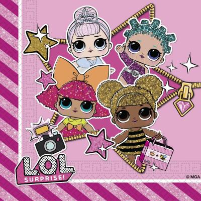 L.O.L. Surprise - 20 Servietten 33 x 33 cm (procos)