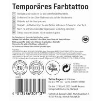 Tattoos - Drei Fragezeichen Kids - 1 Bogen mit 9 Tattoos