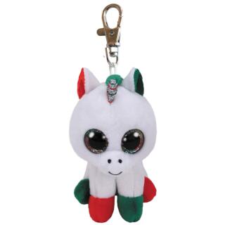 Ty Beanie Boos 35218 Schlüsselanhänger Einhorn - Candy Cane  8,5 cm