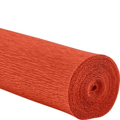 Floristenkreppp 50 x 250 cm gerollt, 160g/Rolle - 42 Farben - Made in Germany -  Auswahl orange