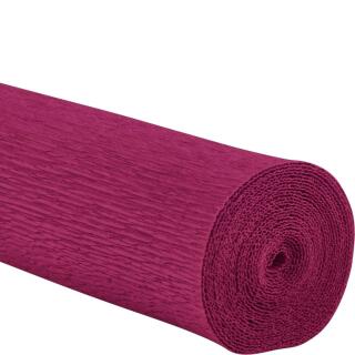 Floristenkreppp 50 x 250 cm gerollt, 160g/Rolle - 42 Farben - Made in Germany -  Auswahl dunkelpink