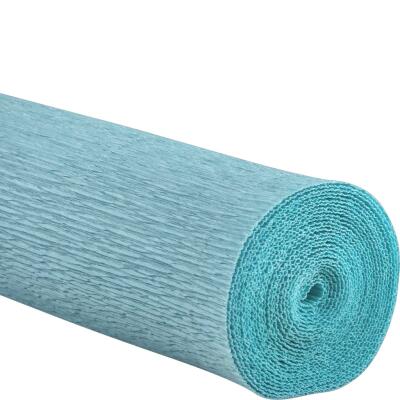 Floristenkreppp 50 x 250 cm gerollt, 160g/Rolle - 42 Farben - Made in Germany -  Auswahl hellblau