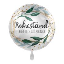 Folienballon 43 cm - Ruhestand - Herzlichen Glückwunsch