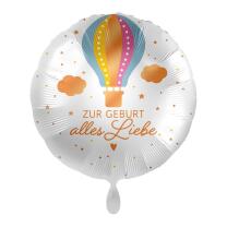 Folienballon 43 cm - Zur Geburt alles Liebe -...