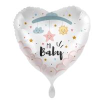 Folienballon Herz 43 cm - Hi Baby