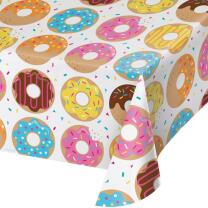 41-teiliges Party-Set - Donut - Teller Becher Servietten Tischdecke Trinkhalme  für 8 Kinder