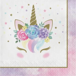 Baby Einhorn  -  16 Servietten 33 x 33 cm