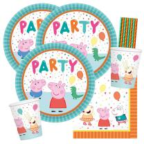 40-teiliges Party-Set Peppa Wutz - Pig - Teller Becher...