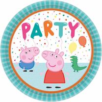 40-teiliges Party-Set Peppa Wutz - Pig - Teller Becher Servietten Trinkhalme für 8 Kinder