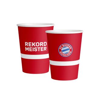 Fußball - FC Bayern München - 8 Pappbecher 0,25 l